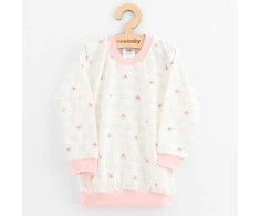 Vaikiška medvilninė pižama New Baby rožinis meškiukas, 128/134