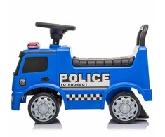 Vaikiškas dviratis su garsu Mercedes Baby Mix POLICE mėlynas