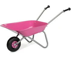 Vaikiškas sodo karutis, metalinis Milly Mally Rolly Toys rožinis