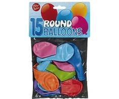 Viborg Bini Round Balloons, 15 Pieces