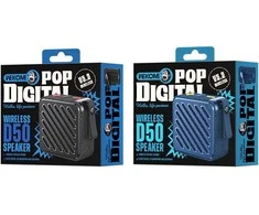 Ausinės WEKOME D50 Pop Digital Series – nešiojamasis belaidis Bluetooth V5.2 garsiakalbis (juodas)