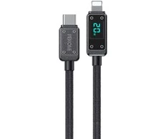 WEKOME WDC-08 Vanguard serija – USB-C prie žaibiško įkrovimo PD 20 W 1 m jungties kabelis (Tarnish)