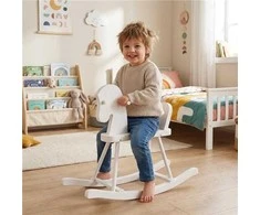 Wooden Rocking Horse for Children Baby Mix baltas