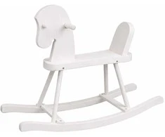 Wooden Rocking Horse for Children Baby Mix baltas