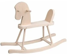 Wooden Rocking Horse for Children Baby Mix natural
