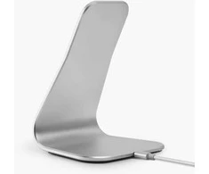 Xvidia XVIDA (POWER 2) belaidžio įkrovimo stalo stovas – Qi 7,5 W (sidabrinis)