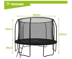 Trampoline 366cm HQ Trizand
