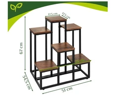 Pastatomas gėlių stovas 67 cm - 6 lentynos Gardlov