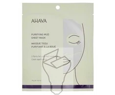 AHAVA Purifying Mud Sheet Mask valomoji purvo lakštinė kaukė, 1 vnt.