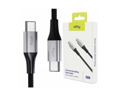 Allity Sp. z o.o. "Allity" kabelis AUC-01 USB-C - USB-C 2.0 m 100W juodas
