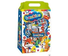 St. Majewski BAMBINO dovanų rinkinys - dažų rinkinys, kreidelės
