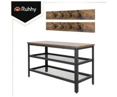 Shoe rack with hanger 73cm Ruhhy 27037