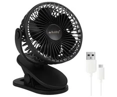 Ventiliatorius Juodas cordless fan Ruhhy 25567