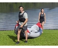 Bestway Kayak Rapid X3 pripučiamas 3-vietis + krepšys irklams 381x100 cm 65132