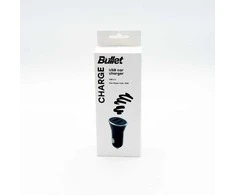 „Bullet“ automobilinis įkroviklis USB 2,4A+2,4A