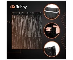 Decorative curtain 2x1m juodas Ruhhy 26172