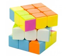 KIK Dėlionės žaidimas Dėlionės kubas 3x3 neon 5,65 cm