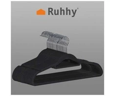 Clothes hanger 20pcs - juodas Ruhhy 22536