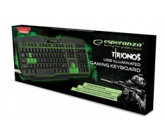 EGK201G ESPERANZA TIRIONS - laidinė žaidimų klaviatūra su pašvietimu USB