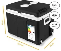 FIRSTAUSTRIA TZS First Austria Thermoelectric Cooling Box, 45L (40L Net), F, AC/DC, TROLLEY FA-5170-2-BA