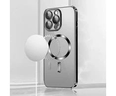Vmax Electroplating Mag TPU Apple iPhone 16 Plus 6,7" dėklas telefonui juodos spalvos