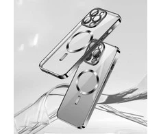 Vmax Electroplating Mag TPU Apple iPhone 16 Plus 6,7" dėklas telefonui juodos spalvos