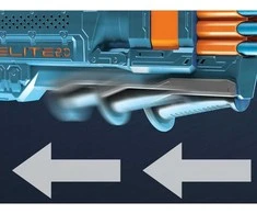 Hasbro Didelis lengvas Nerf Elite 2.0 ginklų rinkinys + 16 kulkų vaikams ZA5179
