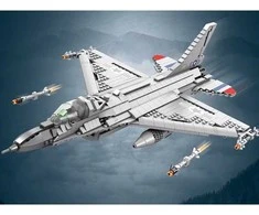 Jokomisiada Reobrix F16 naikintojas lėktuvų statybos blokeliai