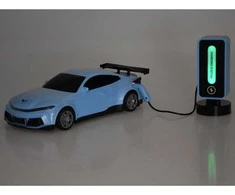 Jokomisiada Automobilis + įkrovimo stotelė Elektromobilių spalvoti žibintai RC0687