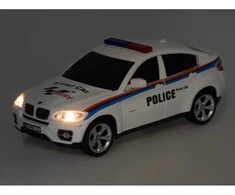 Jokomisiada BMW X6 sportinis policijos automobilis su nuotolinio valdymo pulteliu RC0660 BI