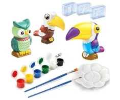 Jokomisiada Creative DIY Set – Mould and Paint Colorful Jungle Birds ZA5756