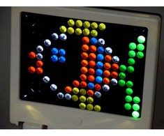 Jokomisiada LED mozaikinė lenta su lempomis dėlionė "Lite brite" ZA4188
