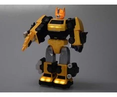 Jokomisiada Magnetic Transformer Robot Toy – large action figure – accessories ZA6009