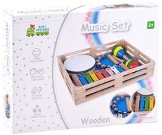 Jokomisiada Medinis instrumentų rinkinys 4in1 žaislas IN0134