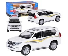 Jokomisiada Metalinis automobilio modelis TOYOTA LAND CRUISER PRADO su šviesa ir garsu visureigis ZA5056