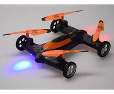 Jokomisiada Remote-controlled Dronas Quadcopter with camera 2 in 1 Flying + Driving RC0725 PO