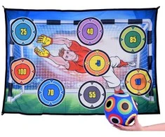 Jokomisiada Shooting Wall Game Set + Light Up Soccer Ball ZA5599