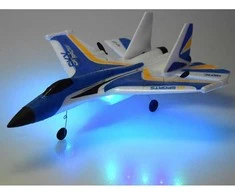 Jokomisiada Sky Show Airplane – Lightweight Foldable Foam Plane with LED and USB Powered Motor RC0721