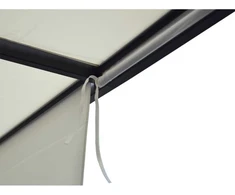 Jokomisiada Garden PERGOLA Para Sole ZONA 3x3x2m Atsparus vandeniui roofing ROLLERS SP0836