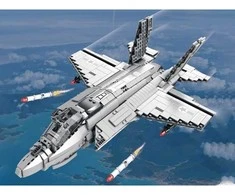 Jokomisiada Techniniai blokai Licencijuotas amerikiečių naikintuvas F-35 Lightning II 1600 dalių ZA5799