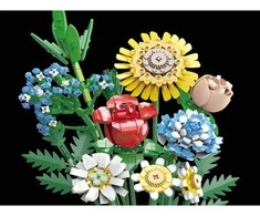 Jokomisiada Technical blocks Large bouquet of wild flowers ZA5461