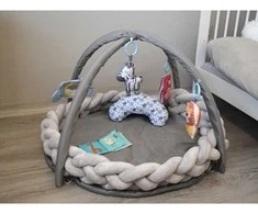 Jokomisiada Play mat with arch and toys + braided braid OTULACZ ZA5875