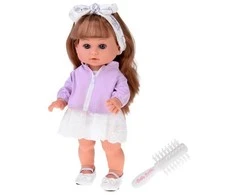 Jokomisiada Adorable Doll Jaśminka with Long Hair 38cm in an Elegant Outfit ZA5876