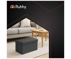 Juodas velvet pouf 60x30x30 cm Ruhhy 25995