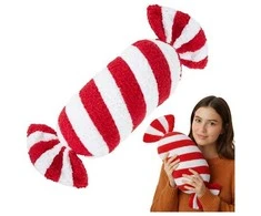 Ruhhy Ruhha Kalėdų dekoracija Candy 27031, raudona ir balta, minkšta dekoracija