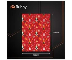 Flannel Christmas Blanket 1.5x2m Ruhhy 26607
