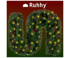 Kalėdų eglutės girlianda 2,7m su Ruhhy 22322 LED lemputėmis