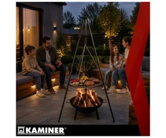 Tripod garden grill 167x58cm Kaminer