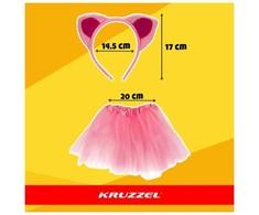 Kitten Costume - Rožinė 4-Piece Kruzzel 26517
