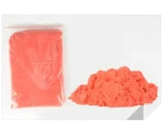 Kinetinis smėlis 1kg maišelyje oranžinis